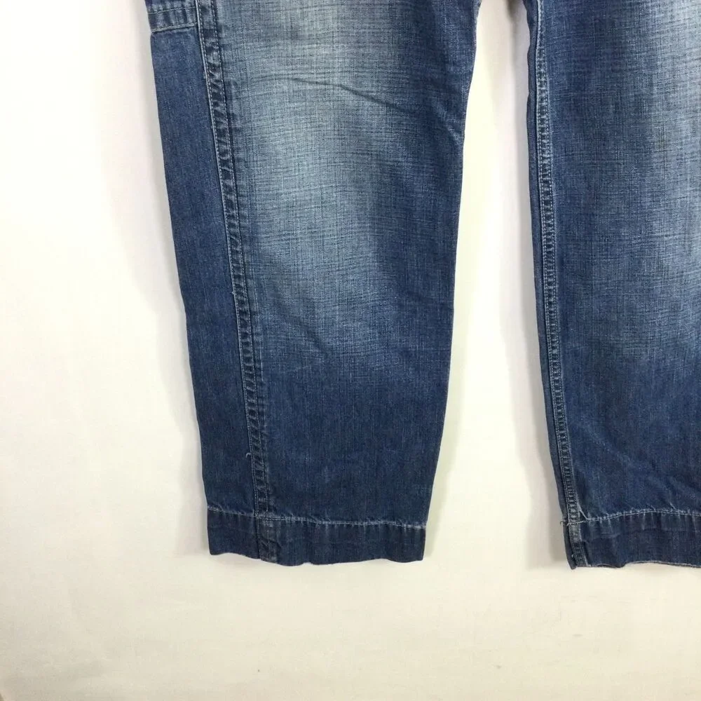 Polo Ralph Lauren Jeans Co Mens Cargo Carpenter Vintage Jeans Blue Size 34